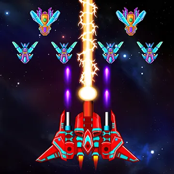 Galaxy Attack: Alien Shooting MOD APK (бесплатные покупки/меню) v75.7