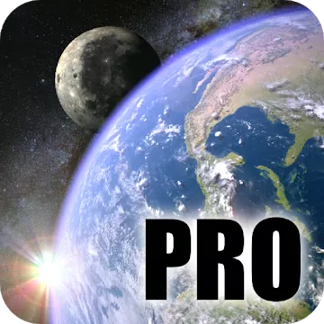 Earth & Moon in HD Gyro 3D PRO v2.9