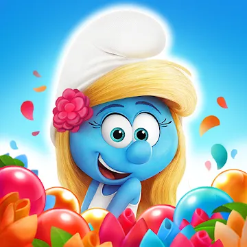 История стрелка-пузыря Смурфов MOD APK (много денег) v3.00.040201