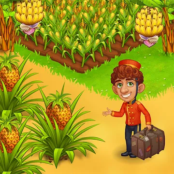 Райская ферма игра веселая и семейная: Остров Удачи MOD APK (много денег) v2.26