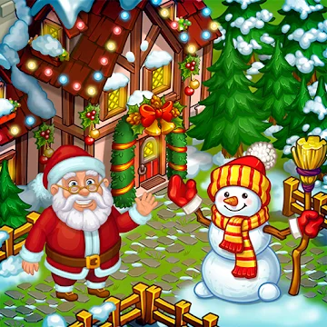 Новогодняя ферма Деда Мороза MOD APK (много денег) v2.25