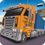 Блочный водитель грузовика: городской транспорт