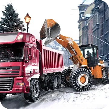 Погрузчик и самосвал зимой SIM v1.7
