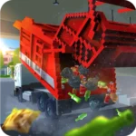 Блочный Мусоровоз SIM PRO