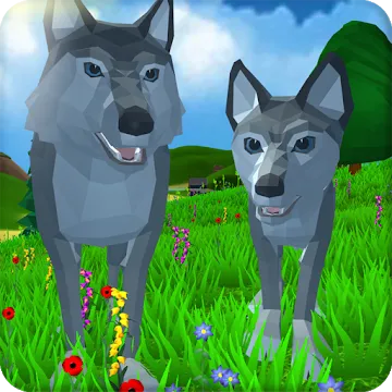 Симулятор Волка: Дикие Животные 3D MOD APK (много денег) v1.050