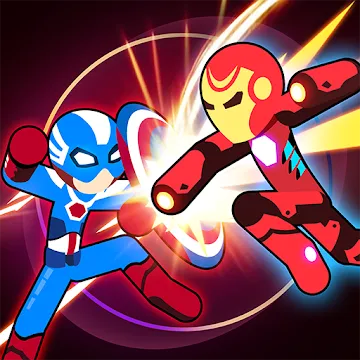 Stickman Superhero — Super Stick Heroes Fight MOD APK (много денег) v0.2.3
