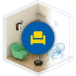 Шведский дизайн интерьера 3D