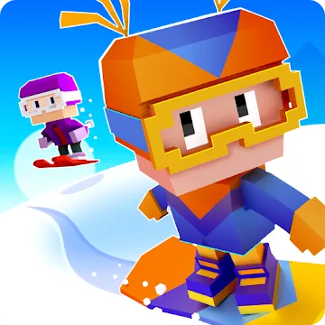 Blocky Snowboarding MOD APK (все открыто) v1.7_219