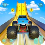 monster truck мега рампа трюки экстремальные 2020