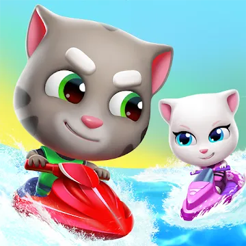 Аквабайк Говорящего Тома 2 MOD APK (много денег) v1.5.3.497