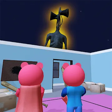 Piggy Chapter 1 Siren Head MOD MOD APK (много жизней) v1.0.1