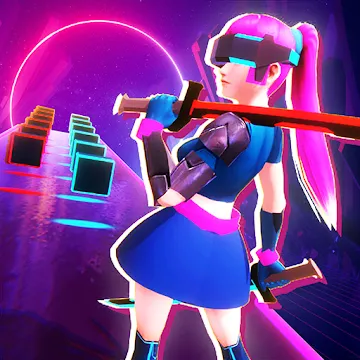 Cyber Beat Ghost Slasher MOD APK (режим бога) v0.1