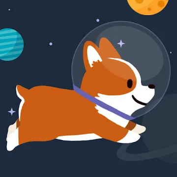 Space Corgi — Dog jumping space travel game MOD APK (много денег) v29