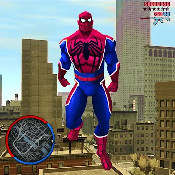 Super Rope Hero Spider Open World Street Gangster MOD APK (много денег) v1.0.1