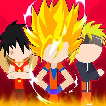 Super Stick Fight All-Star Hero: Chaos War Battle MOD APK (бесплатные покупки) v2.6