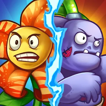 Zombie Defense — Plants War — Merge idle games MOD APK (много денег) v1.1.12