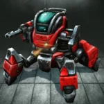 Robot Warrior: Top-down shooter. Offline game
