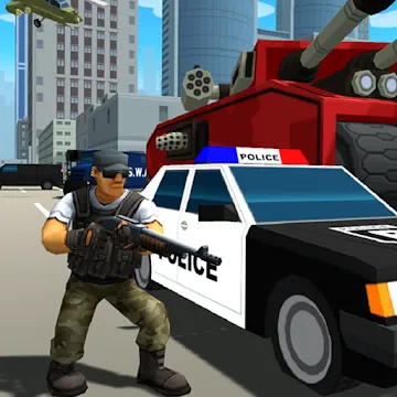 Grand Gangster City: Pixel 3D Gun Crime Game MOD APK (много денег) v1.0.5