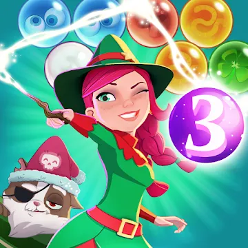 Bubble Witch 3 Saga MOD APK (бесконечные жизни) v7.16.63